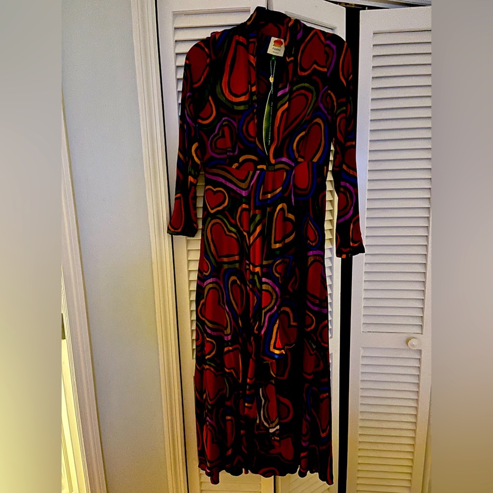 NWT Farm Rio Heart Maxi